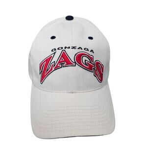 Vintage Gonzaga Bulldogs Snapback Hat Cap White Spellout Zags Embroidered TOW